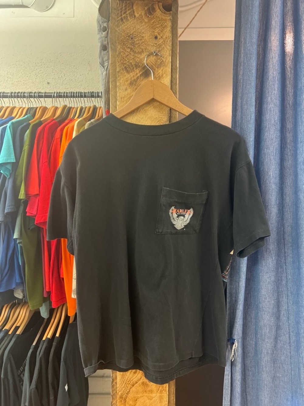 Vintage Harley Davidson Heritage Of Freedom Black Graphic tee